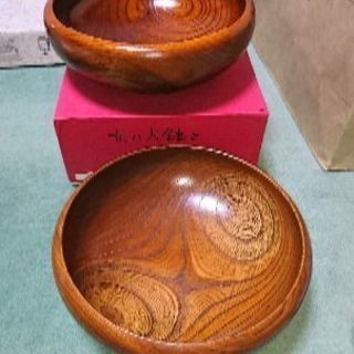 木製ボール 漆塗り菓子鉢