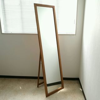 木製スタンドミラー 全身鏡 姿見 高さ160cm JM419)【...