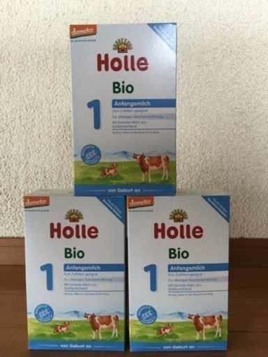【商品名】ホレ(Holle)　オーガニック粉ミルク　Step 1（0-6カ月）400g ✖︎3箱セット