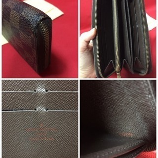 お値下げ「訳あり」ヴィトン ジッピーウォレット ダミエ