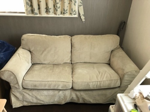 Ikea3人掛けソファー ベージュ 5 000円 Aki 恵我ノ荘のソファ 3人掛けソファ の中古あげます 譲ります ジモティーで不用品の処分