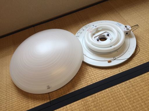 【中古】天井照明（4.5畳くらい～）ナショナル　30W+28W　　★引取限定！