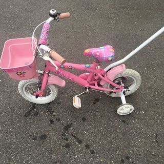 女の子用　自転車　幼児用。