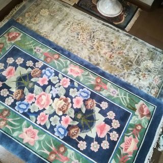 手織シルクカーペットセット