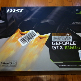 msi GeForce GTX1050Ti 4GB