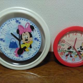 ミッキー&ミニーの掛け時計