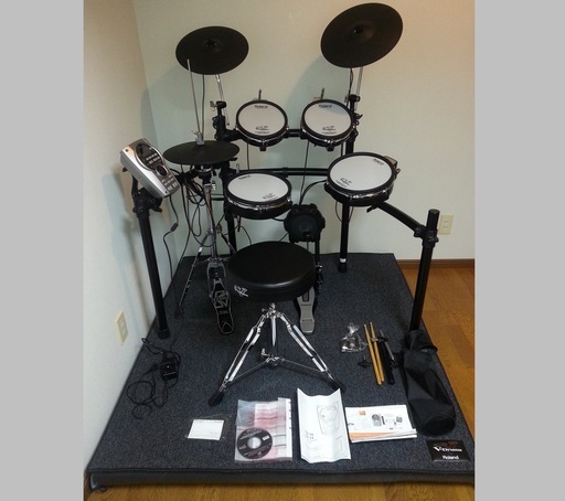 値下げ！！上質な打感と響きを、今度こそ貴方の手に！「Roland TD-15KV-S 純正マット + DAP-3Xイシバシオリジナルセット＋防振台」買ってください。