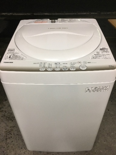 2015年製  東芝  4.2kg 全自動洗濯機  （設置済みの未使用品）