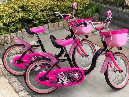 16インチ自転車 ミニーマウス16ラブデコ