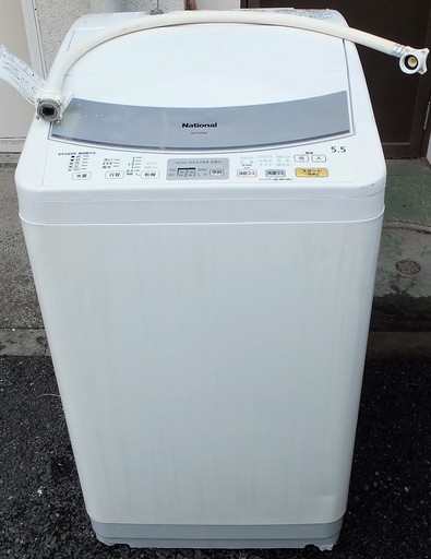 ☆ナショナル National NA-FV550 5.0kg 全自動電気洗濯乾燥機◆外干しした衣類の花粉をカンタン除去｢送風10分コース｣