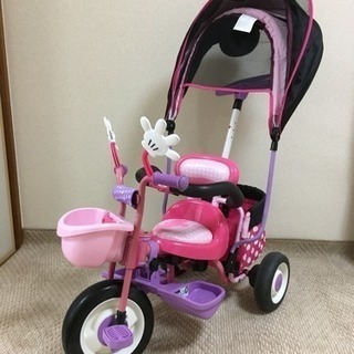 ディズニー ミニーちゃん アイデス カーゴ サンシェード 三輪車