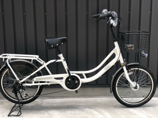 売切◆BAA適合3人乗り対応自転車　40％off　20インチ ガーネット　6段変速　LEDオートライト