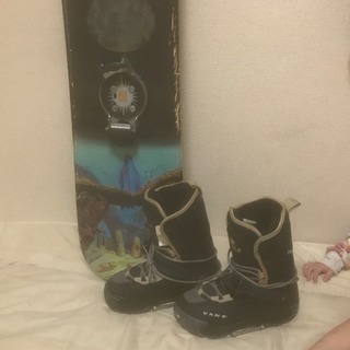 スノボレディース板とブーツ