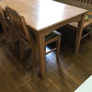 サイズ追記 急 美品 カントリー風 ダイニングセッ☆ダイニング