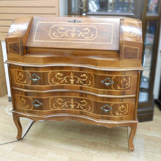 ライティングビューロー デスク 机 引出し 収納 アンティーク調 クラシック家具 ☆ PayPay(ペイペイ)決済可能 ☆ 札幌市 清田区 平岡