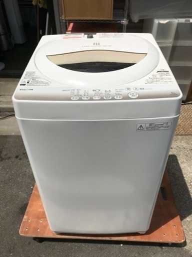 洗濯機 東芝 2015年 1人暮らし 5kg洗い AW-5G2