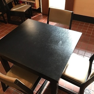テーブル 椅子 セット 黒 