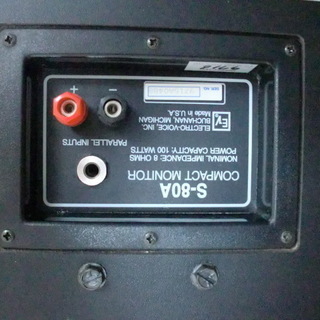 名機　エレクトロボイス　S-80A　2本　取付金具付
