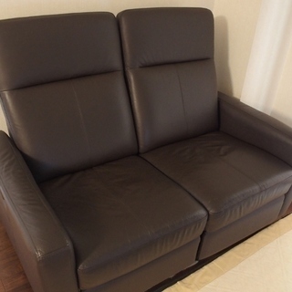 大塚家具 電動リクライニングソファ SD-310　２人掛け ブラウン茶色 　ハイバック　省スペース 