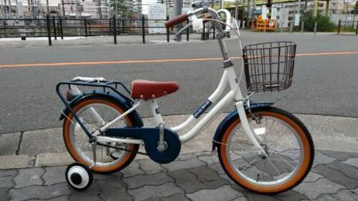 ♪ジモティー特価♪１台限り！！展示特価車！１６型幼児車　新大阪　サイクルキッズ