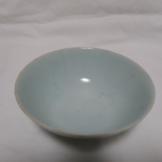 中国清朝のお碗、単色釉、状態良い