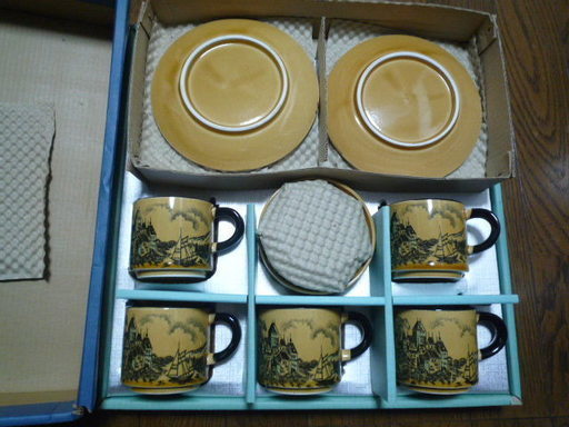新品 コーヒーカップとソーサー５個セット(兵庫県尼崎市)
