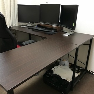 L字のオフィス机