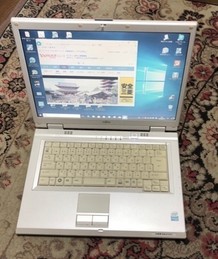 富士通 BIBLO 15.4インチ③/Core2 T5500/Win10pro/無線wifi/すぐ使える/Office2010他多数