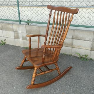 ロッキングチェア 木製 アンティーク オシャレなレトロ感 椅子 ...