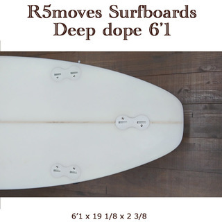 超美品 オマケ付き！サーフボード　ショートボード　R5MOVES DEEP DOPE 6\'1 USED　フィン付き！