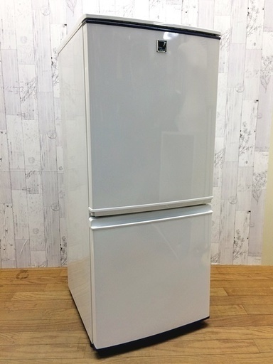シャープ　SHARP　2ドア冷凍冷蔵庫　2015年式　SJ-14E2-KB