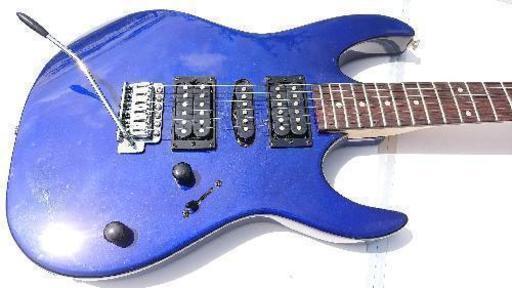 【GRX70】アイバニーズ  ギター青紫 たて100×横32×厚み4cm 送料込