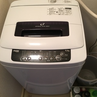 配送可！！2015年製 洗濯機 Haier JW-K42H　4.2kg