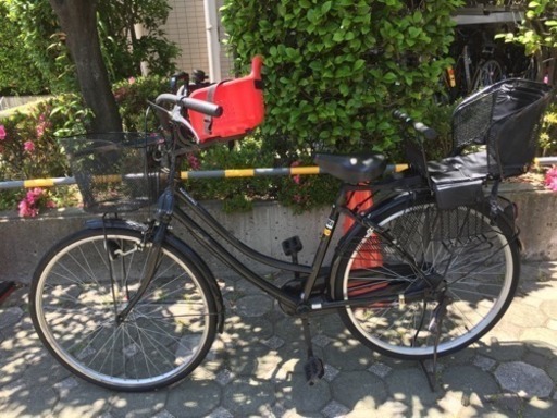 自転車 ママチャリ 黒 子供椅子は外します まぁママ 平野のその他の中古あげます 譲ります ジモティーで不用品の処分
