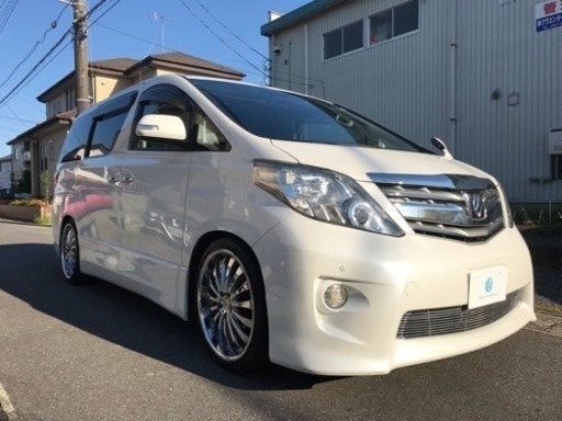 系アルファード 240s インチaw ローダウン サンルーフ 4本出しマフラー Hddナビ フリップダウンモニター カスタム多数 エイムオートサービス 水海道のアルファードの中古車 ジモティー