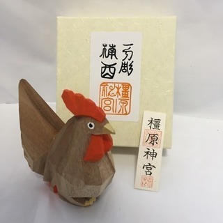 (お取引き中)橿原神宮 一刀彫り 鳥