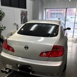 v35スカイラインセダン社外マフラー二本出し m35ステージアにも