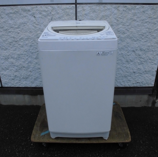 TOSHIBA 全自動洗濯機 7Kg 2015年製 AW-7G2 ホワイト 中古品   ふろ水ホース・取説付き JM521)【取りに来られる方限定】