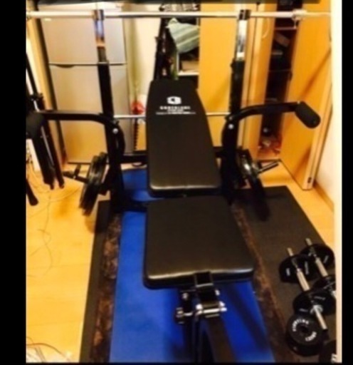 【ぱぱさん専用】ベンチプレスセット 中古ベンチプレス(バーベルセット62.5㎏)
