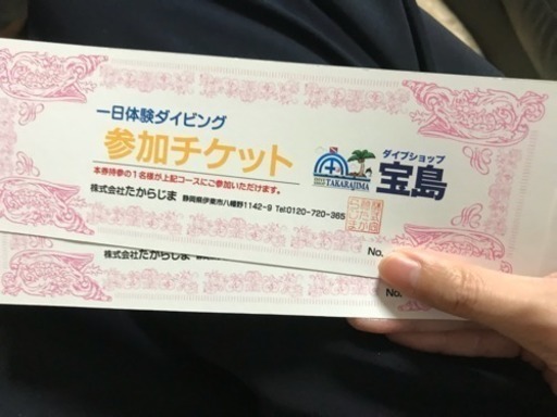 1日体験ダイビングチケット