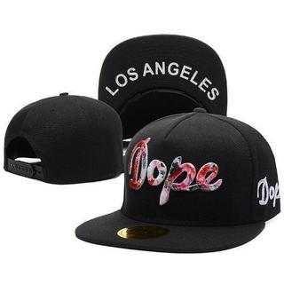 
DOPE CAP 黒/花柄刺繍ドープ キャップ 帽子 

