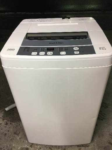 2013年製  アクア  4.5kg 全自動洗濯機