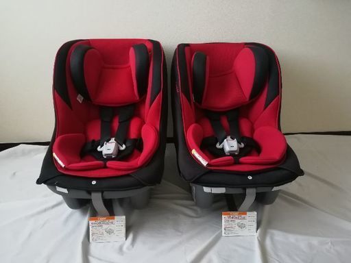 コンビチャイルドシート☆ミニマグランデEG☆赤レッド☆双子兄弟きょうだいCombi