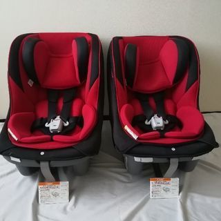 コンビチャイルドシート☆ミニマグランデEG☆赤レッド☆双子兄弟きょう