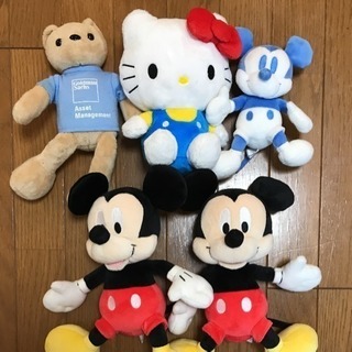 ぬいぐるみ ノベルティ ディズニー ミッキー キティーちゃん