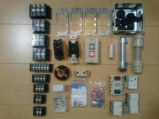 電工一種実技練習用　器具・電線・テキスト セット!!!