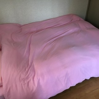 ダブルサイズ★羽根布団＋枕2つのセット