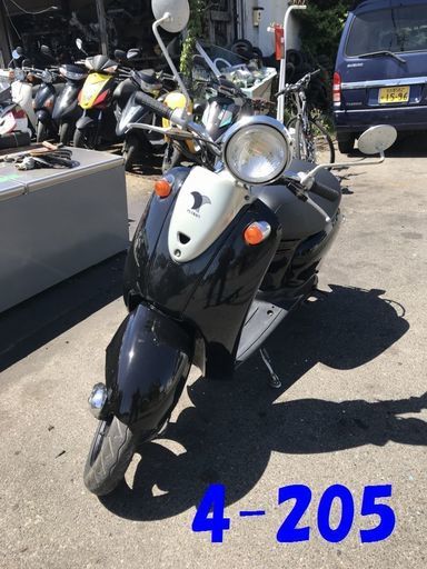 即お取引頂きました。愛知県公安委員会登録業者(バイク商)☆GARAGE-ECO千音寺☆軽整備＆点検済み☆ヤマハ　ビーノ5AU黒　4-205名古屋市中川区より!!