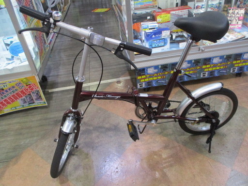 ☆ジモティ割あり☆ HUMMER 折り畳み自転車 黒 H×D×W クリーニング済み