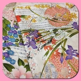 新品□訪問着□丹後ちりめん□女性和服□仕立て上がり□豪華 花